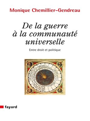 cover image of De la guerre à la communauté universelle